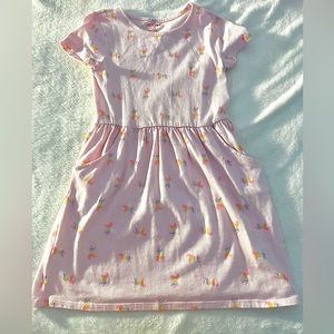 Pink kids dress with rainbow unicorns 🩷🌈
